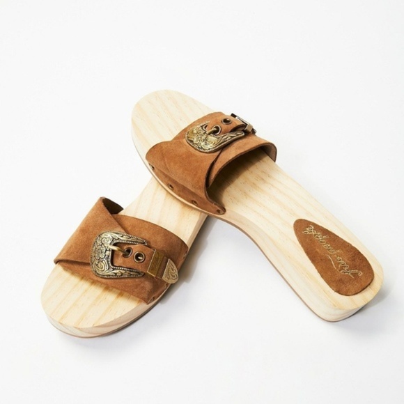 NIB Free People Westtown Slide Clogs / Mules - Picture 3 of 6